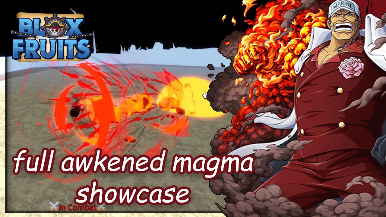 🔥 Awakened Magma Showcase│Blox Fruits 