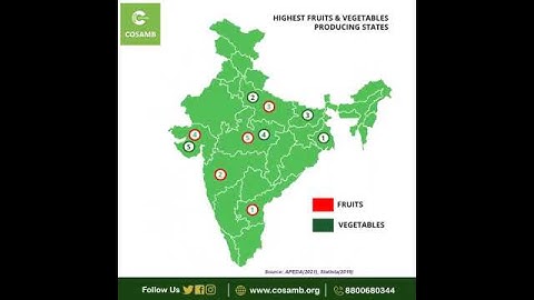 India is the 2nd largest producer of horticulture crops