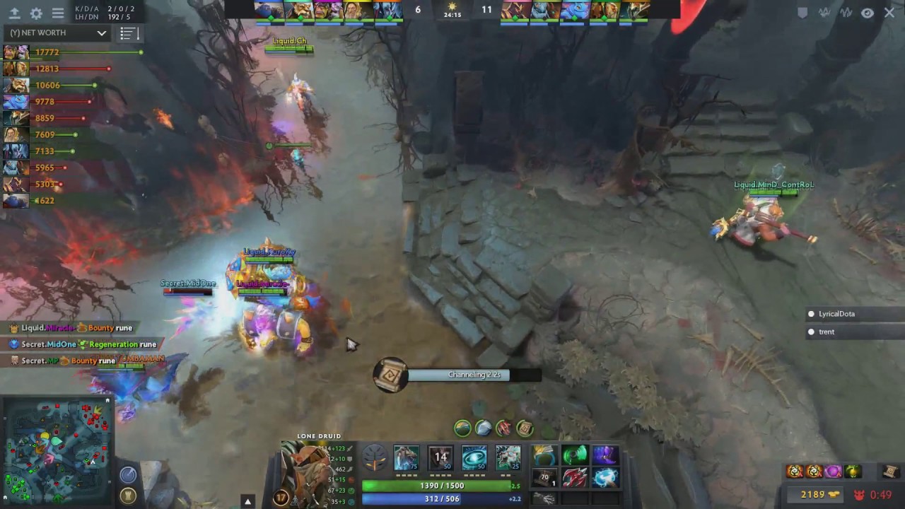 MidOne's great escape on Puck! [Team Secret vs Liquid game 1]