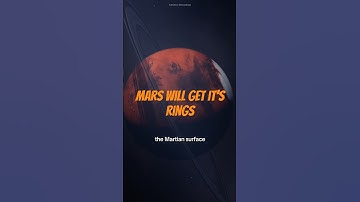 Mars Will Get Its Rings! #cosmos #universe  #space