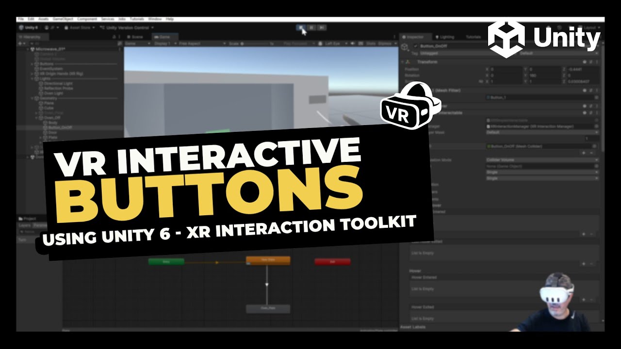 Create VR Buttons in Unity 6 and XR Interaction Toolkit - YouTube