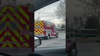 Henrico Fire Medic 312 Clearing A Chest Pain Or Heart Problem call #ambulance #ems #firedepartment