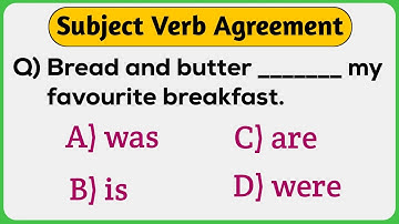 Subject-Verb Agreement | English Grammar Quiz | Important Questions | Mock Test | #competitiveexams