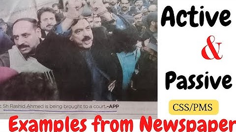 Active and passive Voice for CSS/PMS #activevoicepasdivevoice #competitiveexams