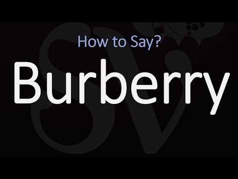 How to Pronounce Burberry? (CORRECTLY) - YouTube