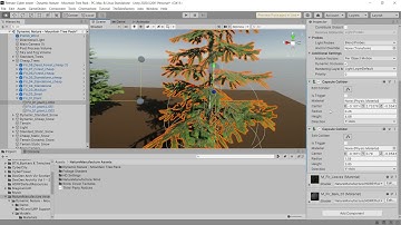 How to add capsule collider on trees.