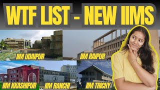 New IIM Waitlist Movement | RTI | IIM Udaipur | IIM Raipur | IIM Trichy | IIM Kashipur | IIM Ranchi