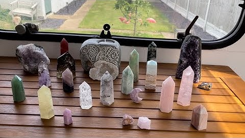 ASMR Tingly crystal collection ~ Soft Spoken ~ showcasing