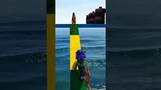 😂 Spiderman Crazy Jumps Gone Wrong | GTA 5 Ragdoll Shorts #SpidermanFails#GTA5Ragdoll#Gaming