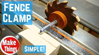 Fence Clamp And More The Cheapest Method Known To Man To Set Up A Sacrificial Fence