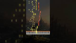 🎹 Hyrule Castle - The Legend of Zelda: Breath of the Wild ✨ Fantasy Gaming Visual Piano ✨ #shorts