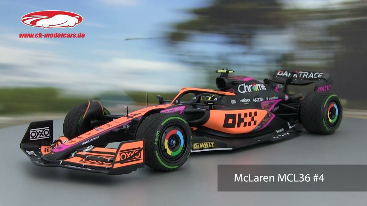 Minichamps 1:18 Lando Norris McLaren MCL36 #4 4th Singapore GP