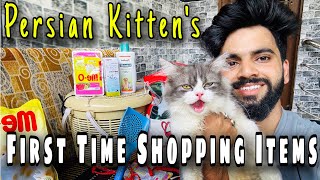 Shopping before buying persian kitten or cat | Important Persian Cat accessories | Persian cat items