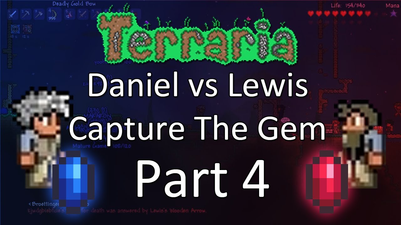 Terraria: Daniel vs Lewis (20v20) Capture the Gem — Part 4 — In Control!