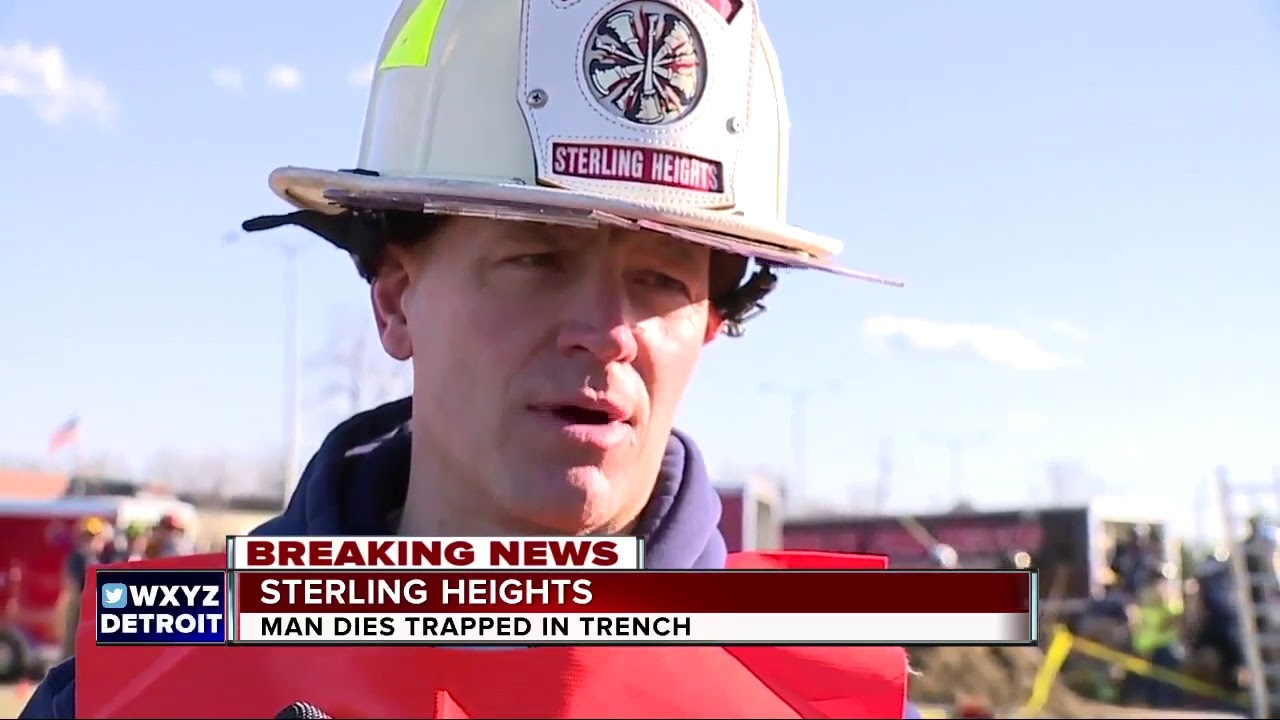 Construction worker trapped in trench dies - YouTube