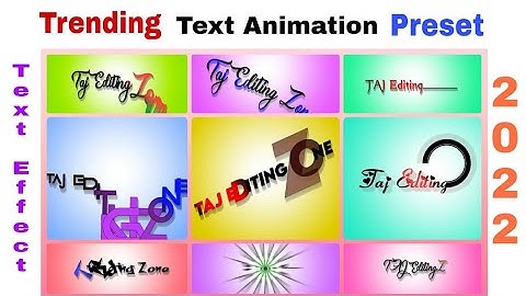 Glow Text Animation Presets Alight Motion 2022🔥 || Text Animation Preset || Text Effect Preset 2022