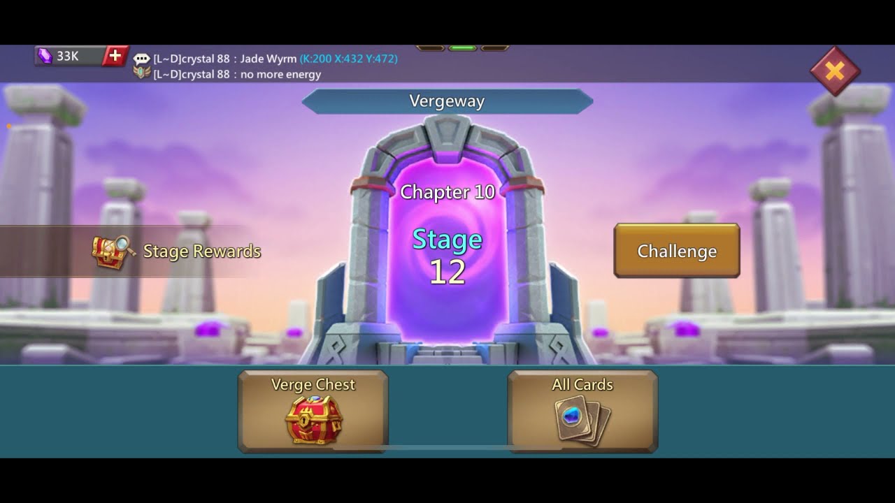 Vergeway Chapter 10 Stage 12 - Lords Mobile