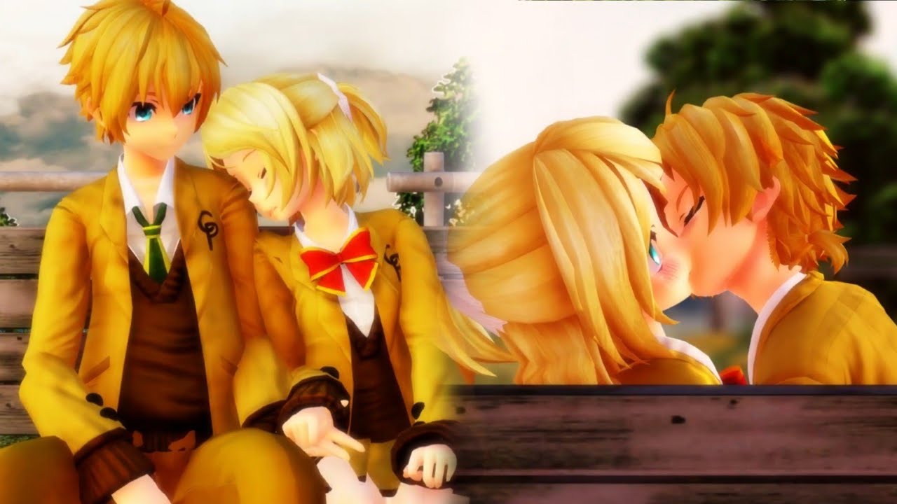 【MMD】 First Kiss - LenxRin レンリン