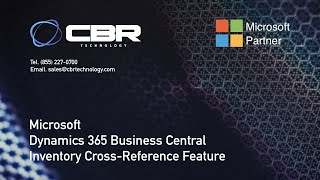Business Central Item Cross Reference for Customers and Vendors