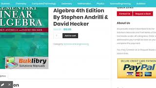 Celebrity Solutions Manual Elementary Linear Algebra 4th edition by Stephen Andrilli & David Hecker Net Worth