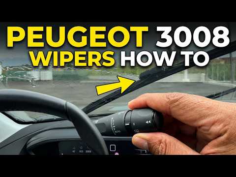 Peugeot 3008 – How to operate windshield wipers