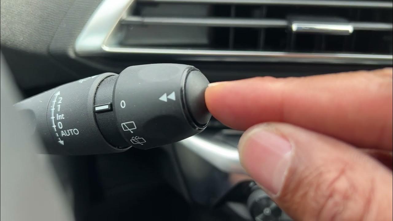 Peugeot 3008 How to operate windshield wipers YouTube