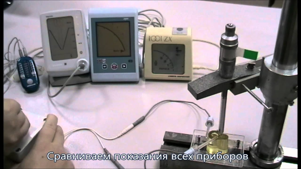 Сравнение работы апекслокаторов.