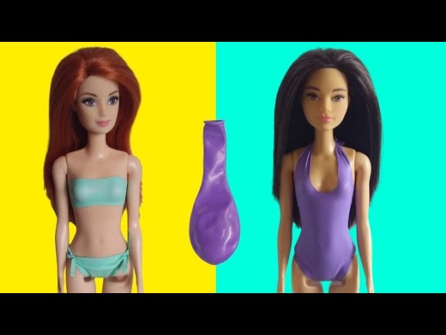 2 roupas de Balão para Barbie, Diy