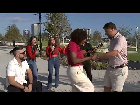 4 Your Neighborhood: Melanie & John try some new moves with Mandalla Band