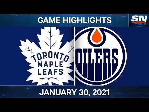 NHL Game Highlights | Maple Leafs vs. Oilers - Jan. 29, 2021
