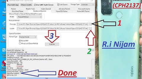 Oppo  A33 (CPH2137) Pin Lock & Frp Lock Remove Done Umt - R.i Nijam