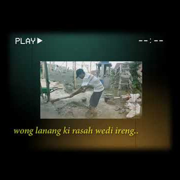 #Pitututur jawa. Wong lanang rasah wedi ireng
