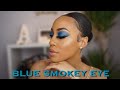 Intense BLUE Smokey Eye | Eyeshadow For Beginners | YELLOOBERRY