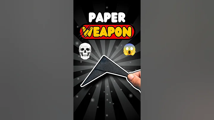 Dangerous Paper Weapon Tutorial ⚔️☣️#shorts #diy #experimnent #paperairplane #paperplane #craft #art