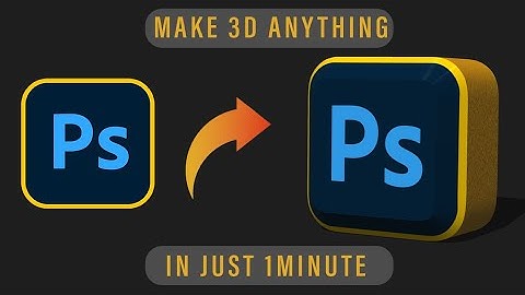 How to Convert 2D to 3D logo Photoshop tutorial#photoshop #art #tutorial