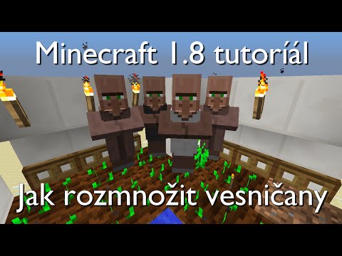 Minecraft 1.8 tutoriál: Jak rozmnožit vesničany (manuálně a automaticky)