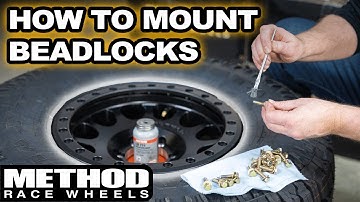 Install BeadLock Wheels like a PRO at HOME - Method 105 beadlocks