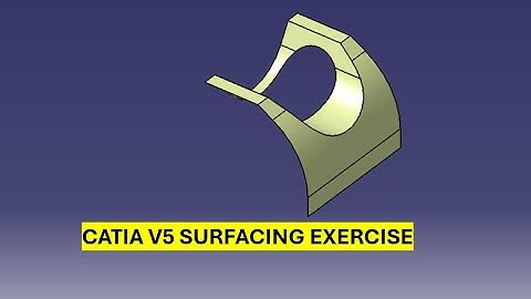 Surfacing exercise in catia v5#catia3dmodelling #catiav5 #solidworks #3ddesign