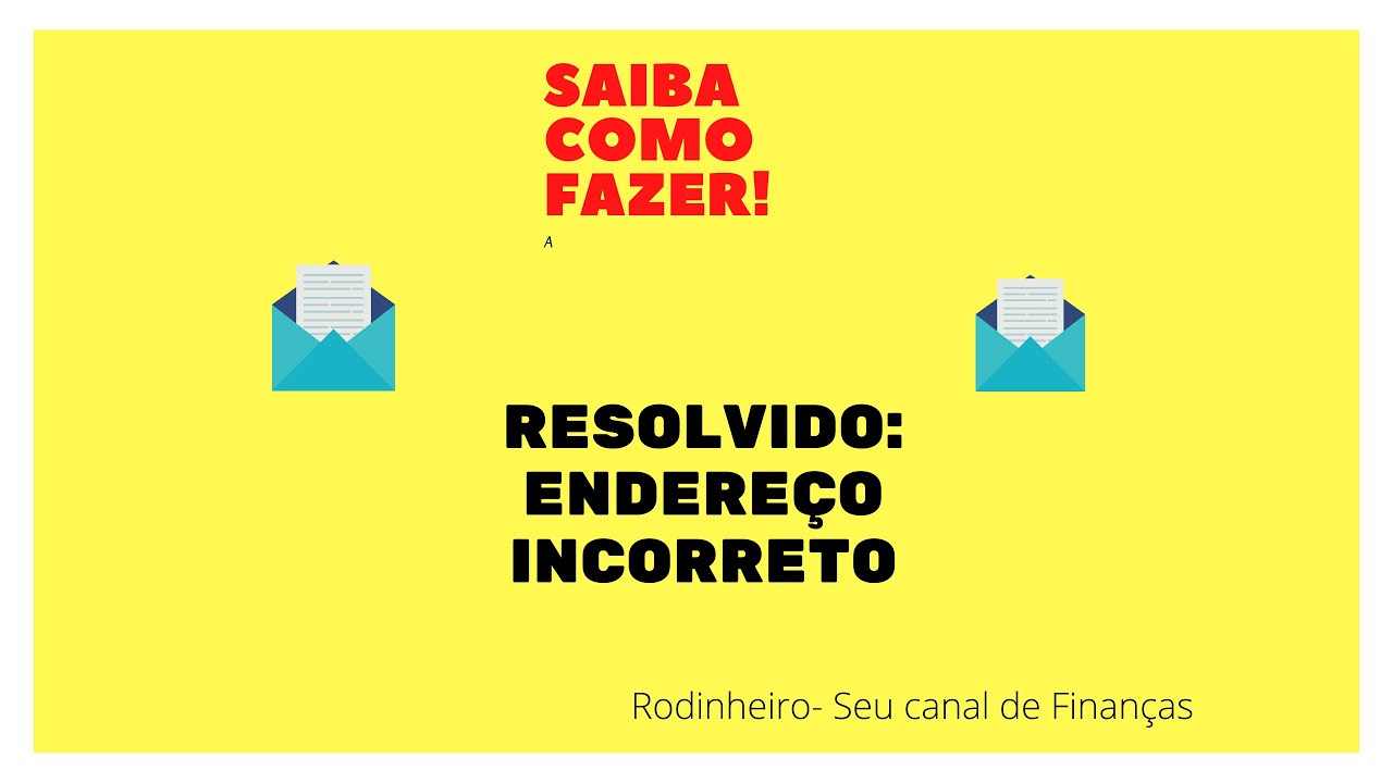 Resolvido: Endereço incorreto - Objeto será encaminhado ao remetente ...