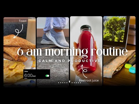 6am morning routine | peaceful , healthy and productive habits | daily vlog | study vlog