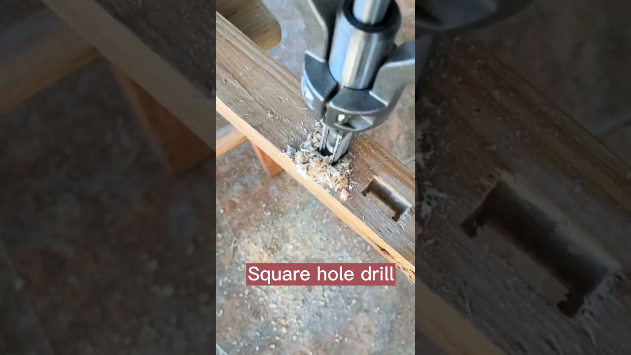 Watch Useful Square Hole Drill #satisfying #short on YouTube Watch Useful Square Hole Drill #satisfying #short on YouTube