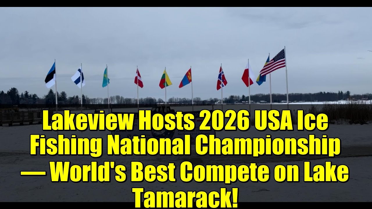 Лейквью принимает национальный чемпионат США по подледной рыбалке 2026 года — лучшие в мире сорев...
