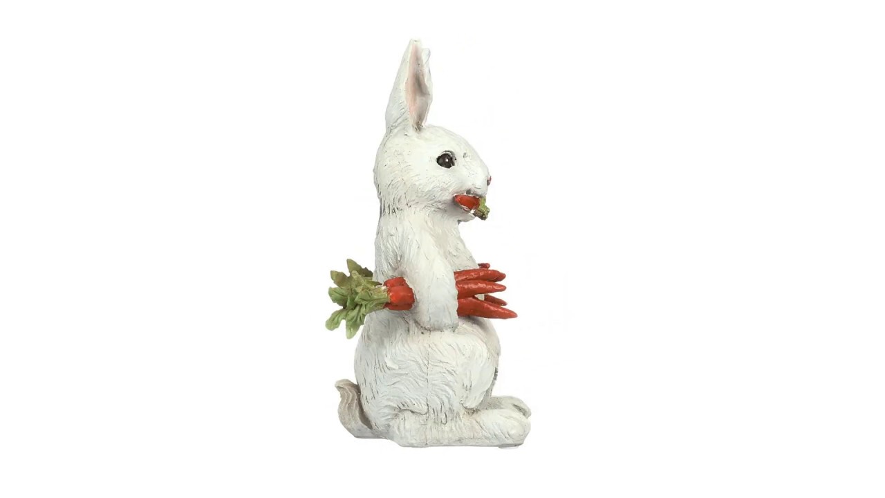 Design Toscano's Carotene the Bunny Rabbit Garden Statue YouTube