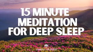 15 minute Guided Meditation for Deep Sleep | Yogalates with Rashmi