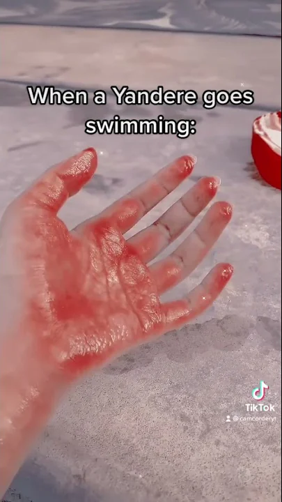 When a Yandere goes swimming: