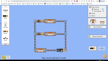 Parallel Circuit Setup PhET