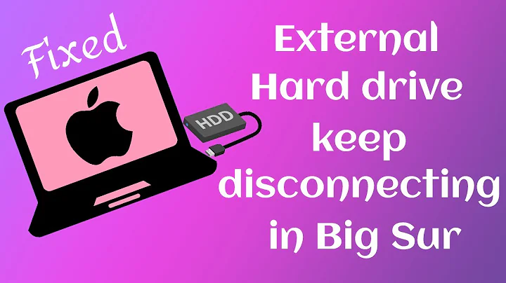 (Solved 100%) External Hard Drive Suddenly disconnects from Big Sur