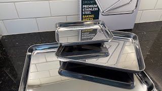 Stainless Steel Cookie Sheet Set Review 🍪 Non-Toxic Baking Pans (9/12/16”) Worth It?