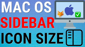How To change Sidebar Icon Size On Mac