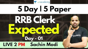 5 Expected Paper for IBPS RRB Clerk ( Based on Latest Pattern) Paper 1 | Reasoning by Sachin Modi